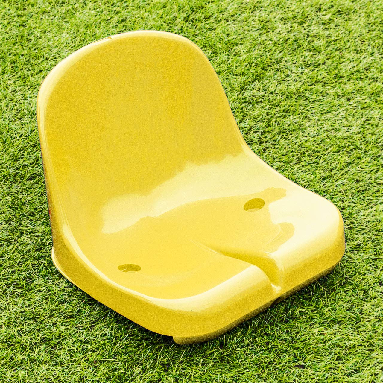 FORZA Asientos de Estadio de Plástico | Asientos HDPE para Banquillo de Jugadores (Amarillo, Pack de 1)