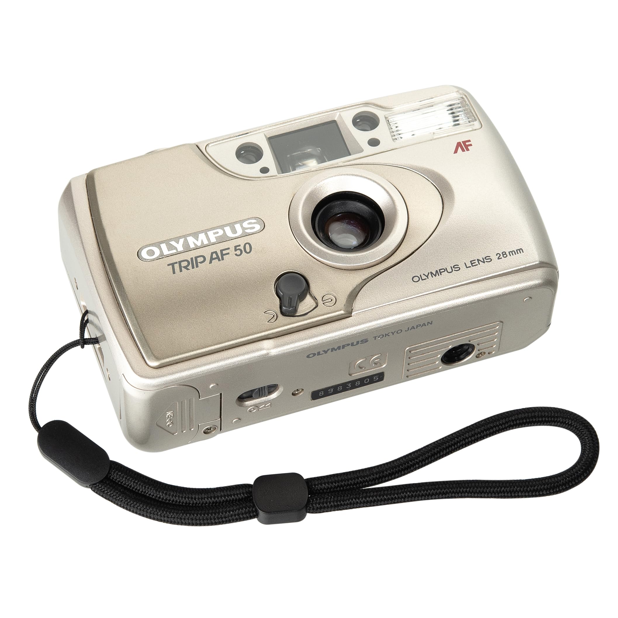 Vintage Olympus Trip AF 50 Camera With Box, Manual And Strap