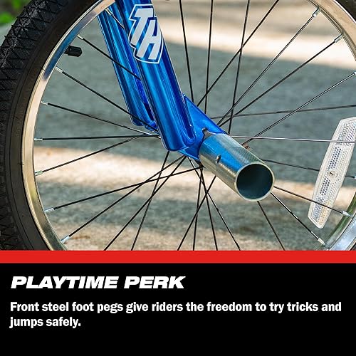 Vista 5 de Dynacraft Tony Hawk Bicicleta de 18-24 Pulgadas de Alto Rendimiento y Duradera, Perfecta para Niños y Adolescentes que Aprenden Trucos de BMX