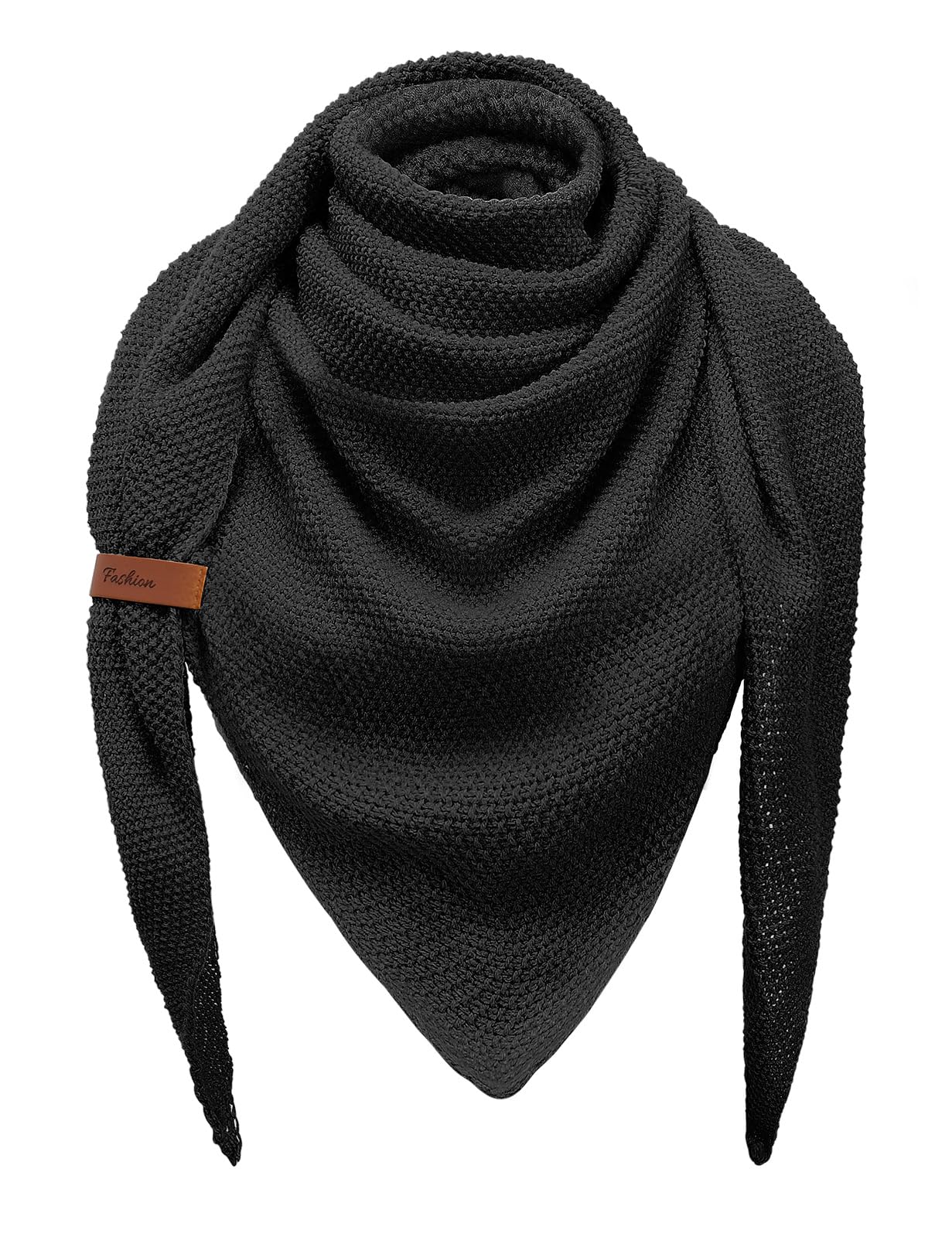 CMTOP Schal Damen Winter Dreieckstuch Große Warme Ponchos Frauen Schal Strick Dreieck Schal Weiches Einfarbig Dreieckstuch Tuch Damen