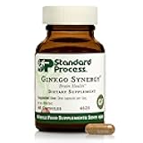 Standard Process Ginkgo Synergy - Brain Health Support Supplement - Supplement with Ginkgo Biloba Extract, Organic Buckwheat Powder & Gotu Kola to Support Antioxidant Activity - 40 Capsules
