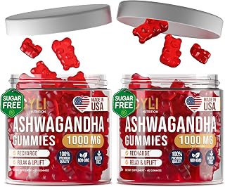 [2 Pack] Ashwagandha Gummies for Women & Men — Natural Soothing Gummies with Pure Ashwagandha Root Extract Vitamin C Zinc — Ashwagandha Supplements for Focus & Rest — 120 Sugar Free Chews
