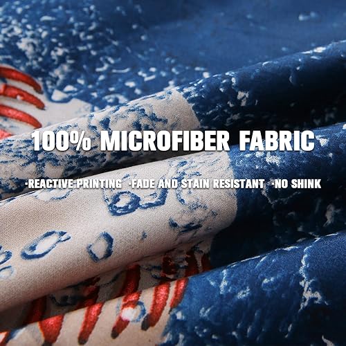 Miniatura 7 de JQinHome Juego de edredón de béisbol y fuego para niños, 6 piezas en una bolsa, ropa de cama con temática deportiva 3D, juegos de ropa de cama de