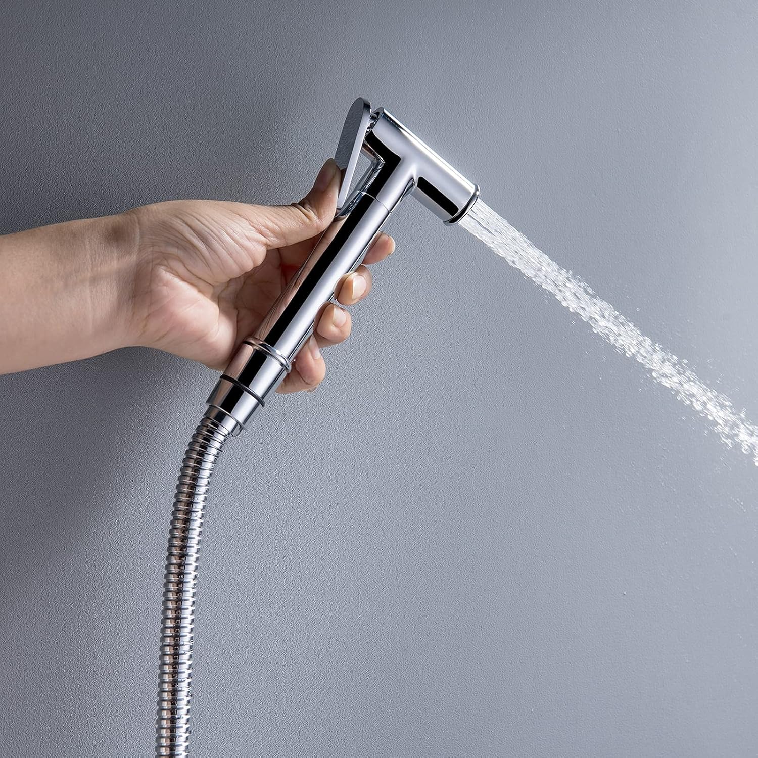 Handheld Bidet Sprayer for Toilet, Portable Bidet Sprayer Set Brass Baby Cloth Diaper Sprayer Wall Mount Toilet Bidet Sprayer Kit with Hot and Cold Water for Personal Hygiene Stabl