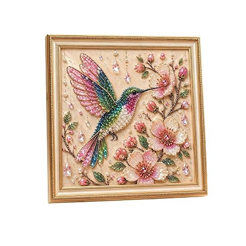 Pearl Art Kits for Adults Bird Flower DIY Beaded Embroidery