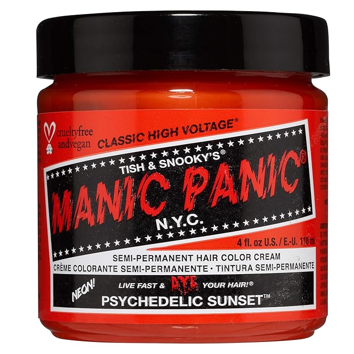 Buy Manic Panic Hair Dye Classic Cream Color Psychedelic Sunset Orange