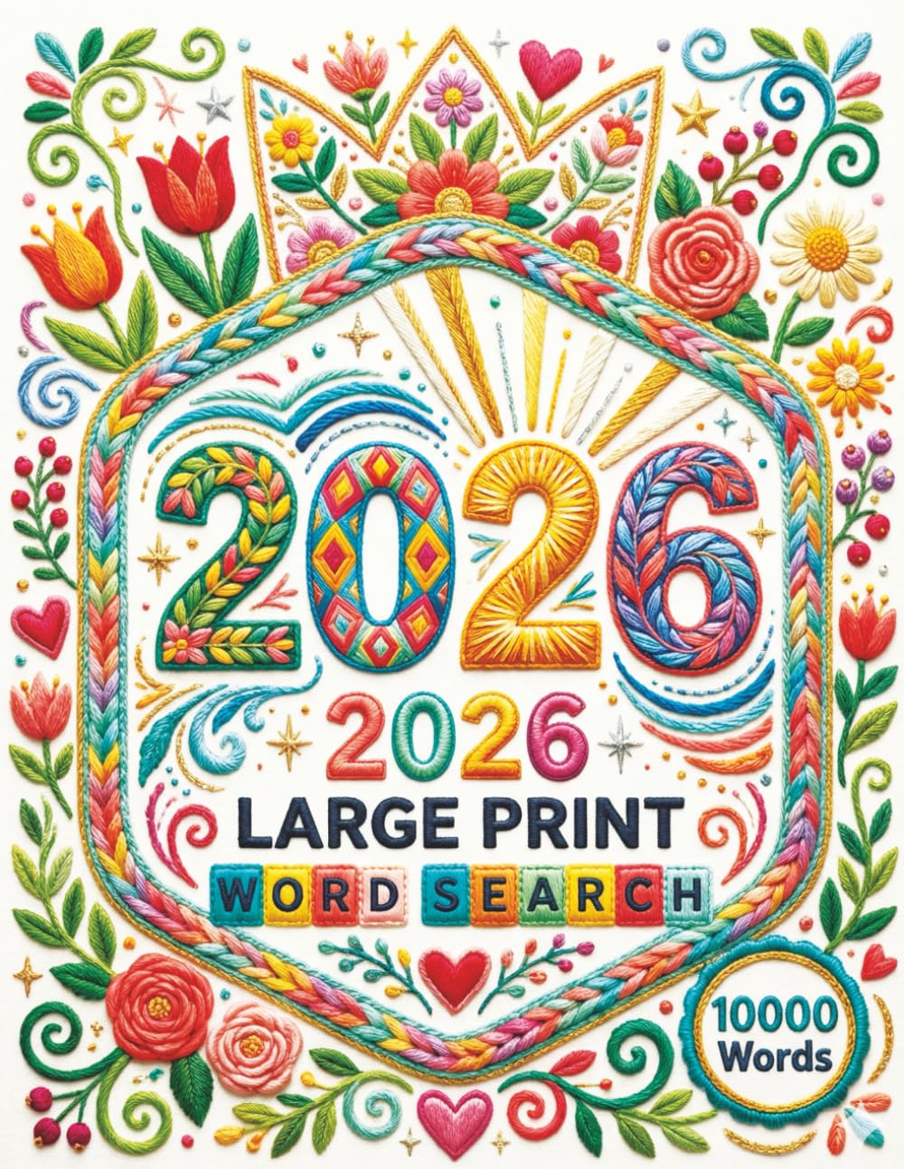 2026 Large Print Word Search: A Year of Seasonal Puzzles for Adults and Seniors | 10000 Words to Sharpen Your Mind and Relieve Stress