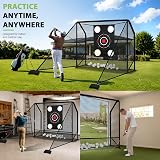Fiafllpu Golf Practice Hitting Net – Dedicated target cloth for improved accuracy