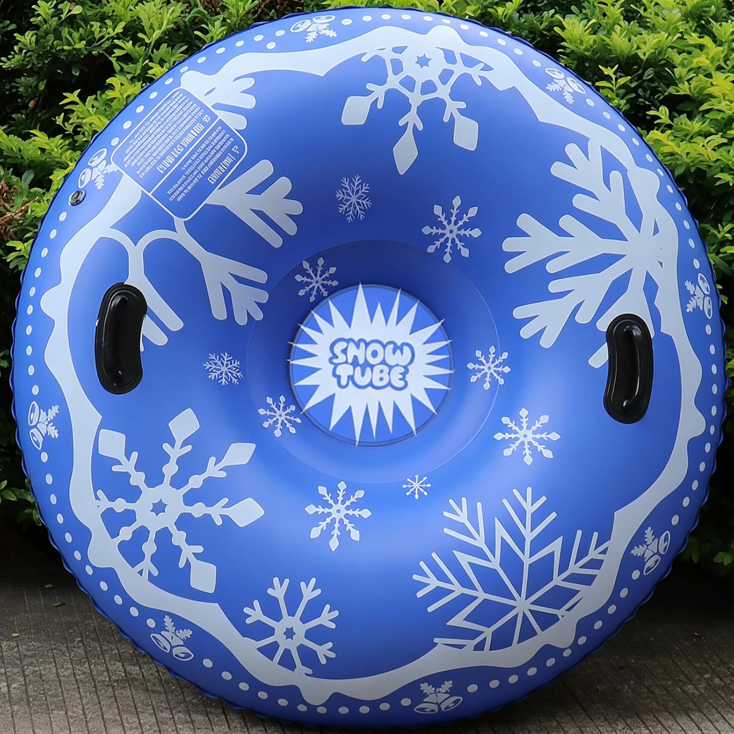 Inflatable Snow Tube -Strong PVC Sled, Thick Tubing Toy with Strong Construction, Outdoor Winter Activity Tool for Kids Adults Family Friends Lovers Women Men Teen Boys Fun