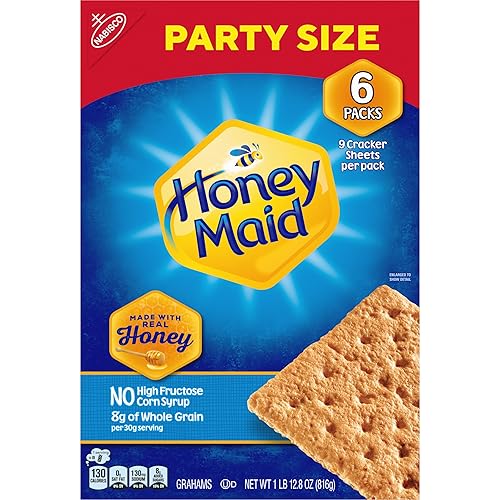 Miniatura 17 de Honey Maid Graham Crackers, tamaño de fiesta, caja de 28.8 onzas