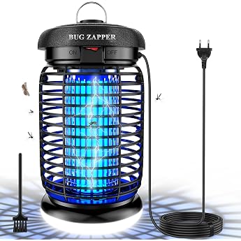 WUEAOA Insektenvernichter elektrisch 4200V 15W UV-M&uuml;ckenlampe mit LED-Licht | Doppelte Lichtquellen, Ungiftig geruchsfrei, Fl