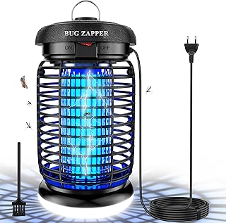 Insektenvernichter elektrisch LED-Beleuchtung, 4200V 15W UV Mückenlampe, Fliegenfalle elektrisch mückenfalle für Innen Außen, IPX4, Anti Mücken, Fliegen, Motten