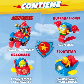 SUPERTHINGS Balloon Boxer – Large vehicle plus two attachable vehicles, 3 SuperThings and 1 exclusive Kazoom Kid
