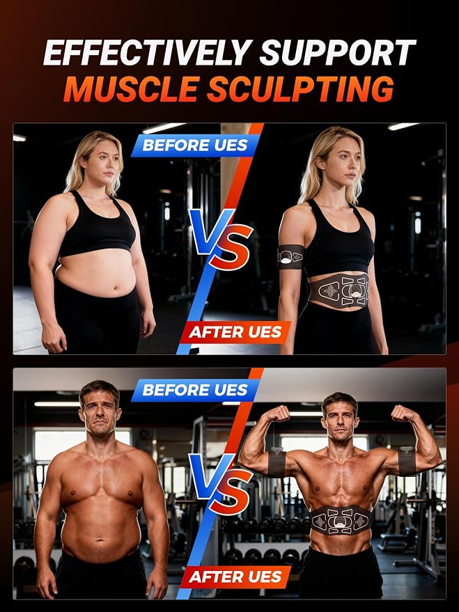 EMS Muscle Stimulator – Set 3 Piezas para Abdominales, Brazos y Piernas miniatura 7