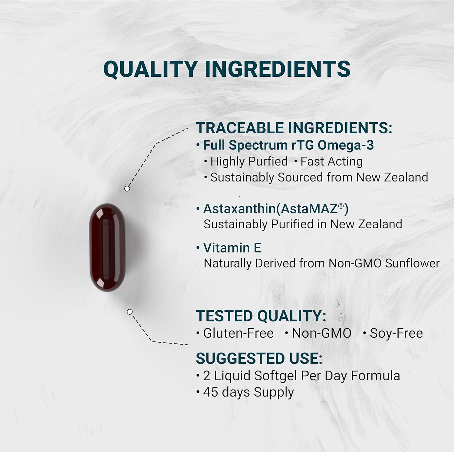 Naturalis Ultimate rTG Omega 3 Fish Oil 1800mg from Wild New Zealand Tuna | IFOS Certified & Sustainably Sourced | Full Spectrum Omega3s EPA, DHA & DPA | 90 Softgels - Image 3