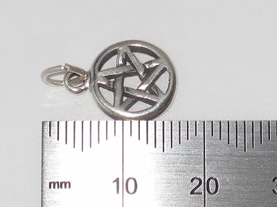 Pentagramma Tetragrammaton 925 Sterling Ciondolo IN Argento
