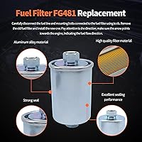 Vista 4 de HiSport Filtro de combustible FG481 - Compatible con Chevrolet y GMC