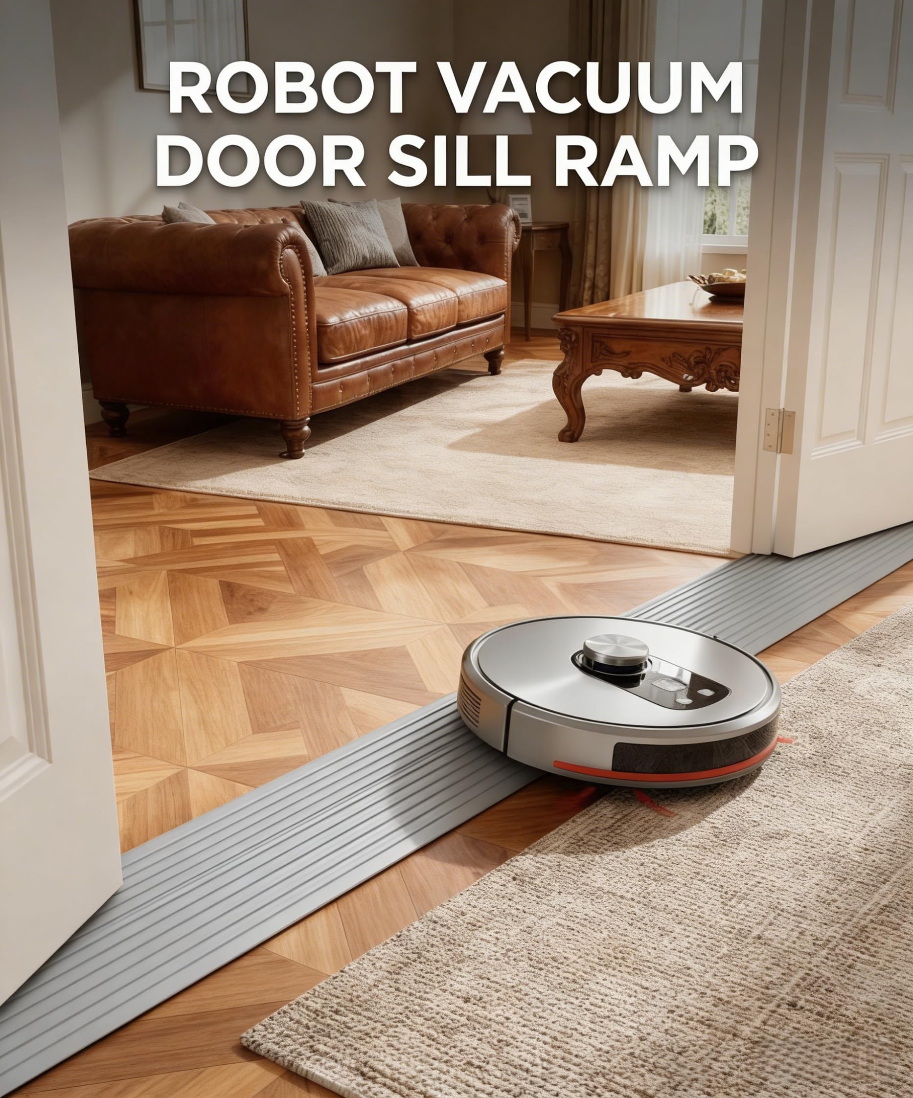 CUTIS Rampa per soglia della porta, 100 x 8 x 3 cm, in gomma naturale, rampa per soglia, rampa per porta, per sedia a rotelle, deambulatore, robot aspirapolvere passeggino (grigio)
