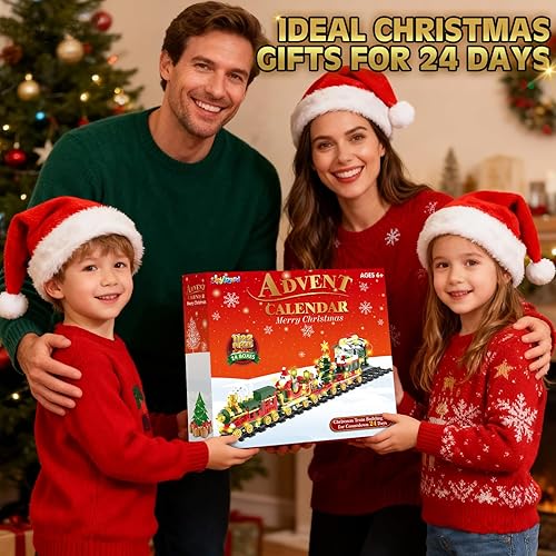 Vista 7 de Calendario de Adviento 2025, kit de construcción de 1122 piezas