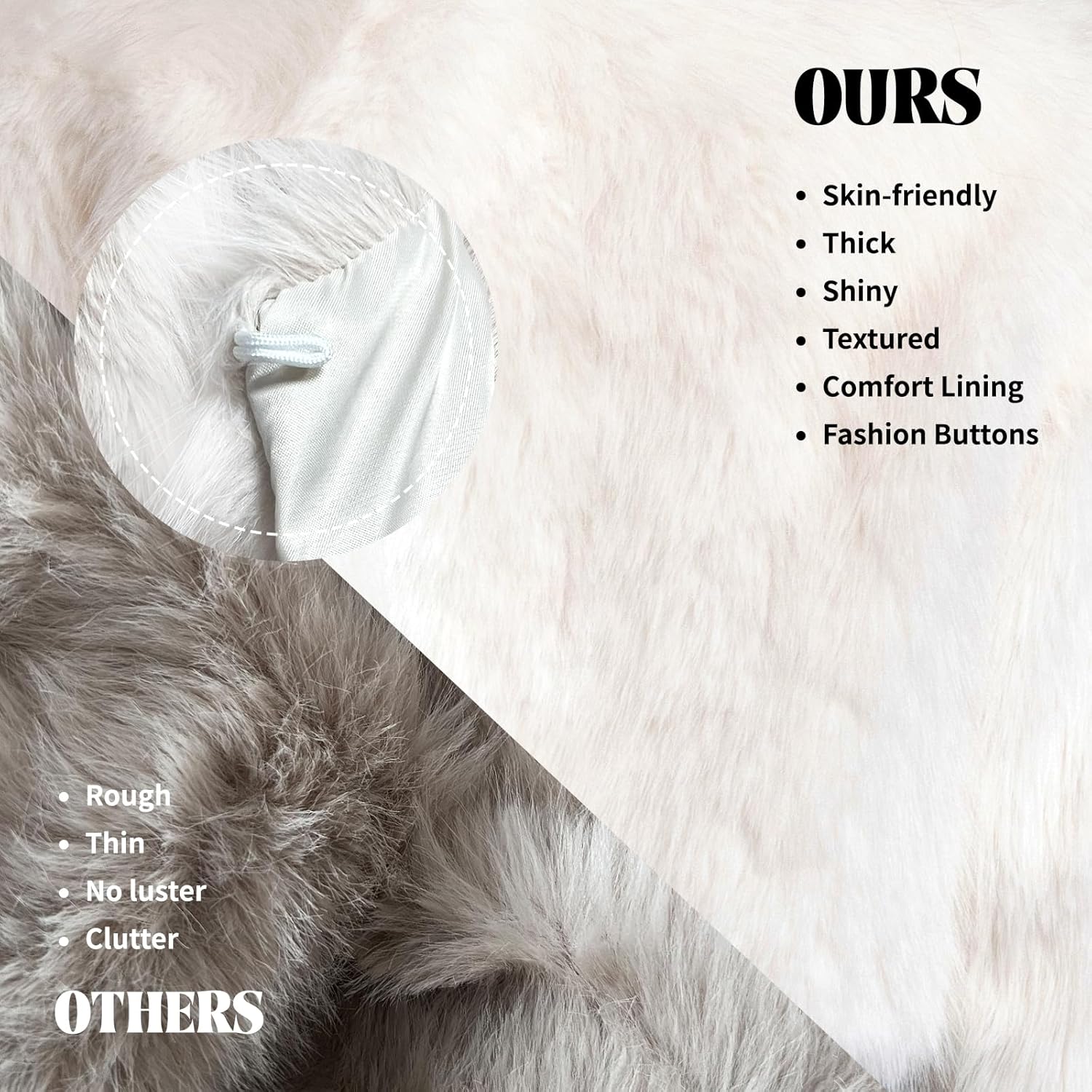 Fur Coats For Women,Plus Size Cropped Faux Fuzzy Jacket Fluffy Fall Coat. - Image 6