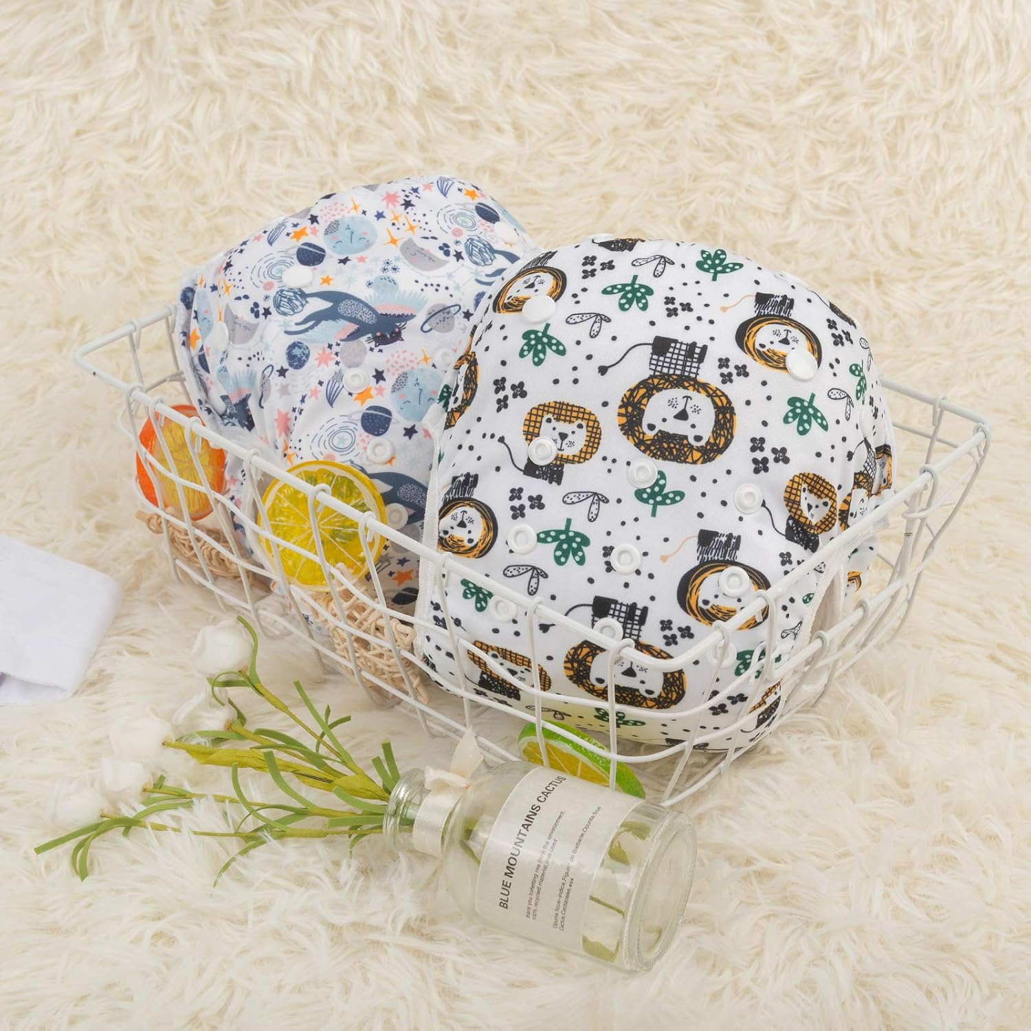 ALVABABY Swim Diapers Boys & Girls Reusable Adjustable 2pcs 0-2 Years YK-H358359 : Clothing, Shoes & Jewelry