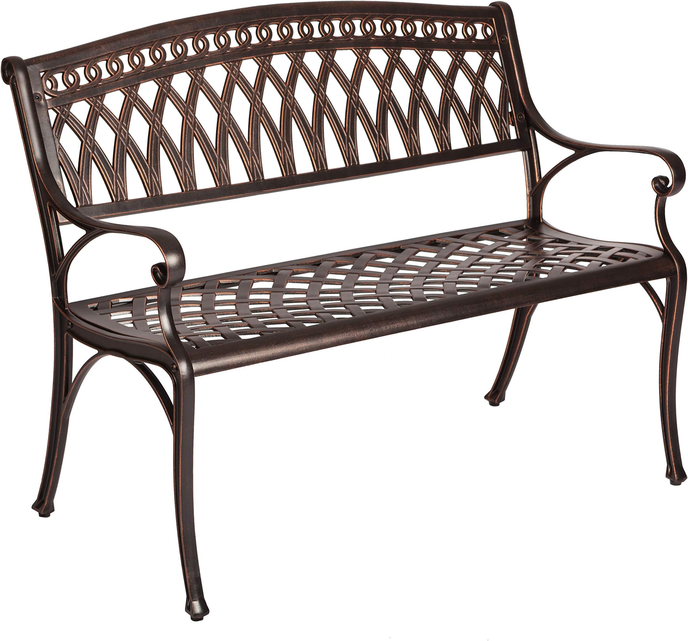 Patio Sense Simone Aluminum Patio Bench