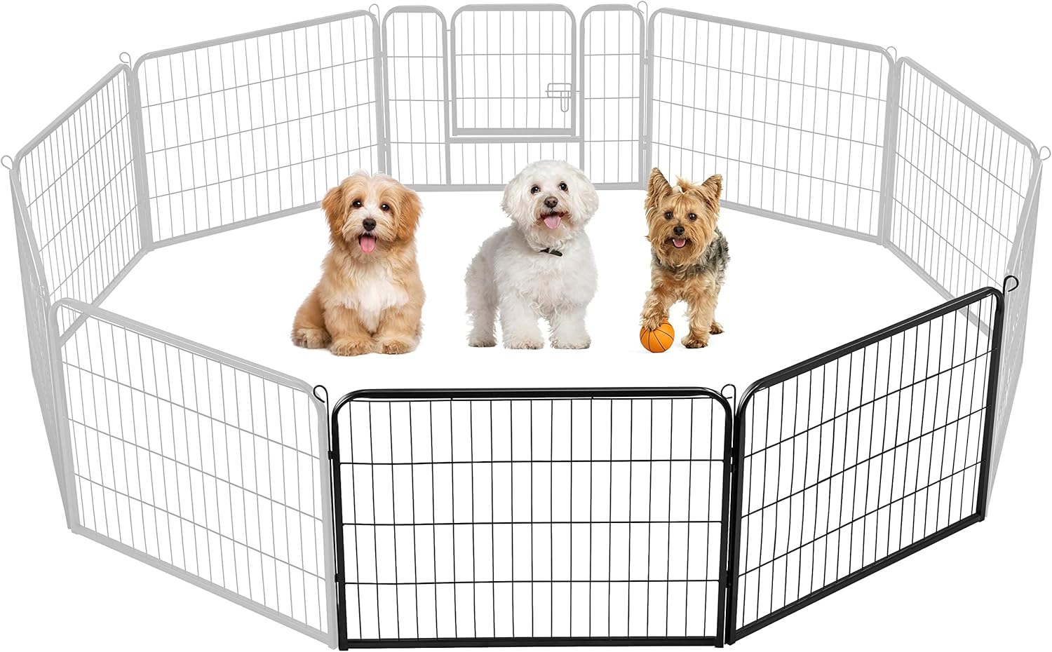 Yaheetech Dog Pen Panels, 2 Panels 24 Inch Height Dog