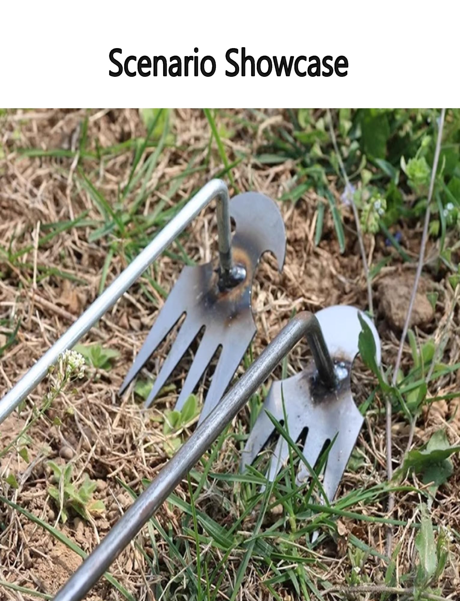 Weed Pulling Tool, sarchiatore manuale con manico, artefatto da giardino, per prato e giardino