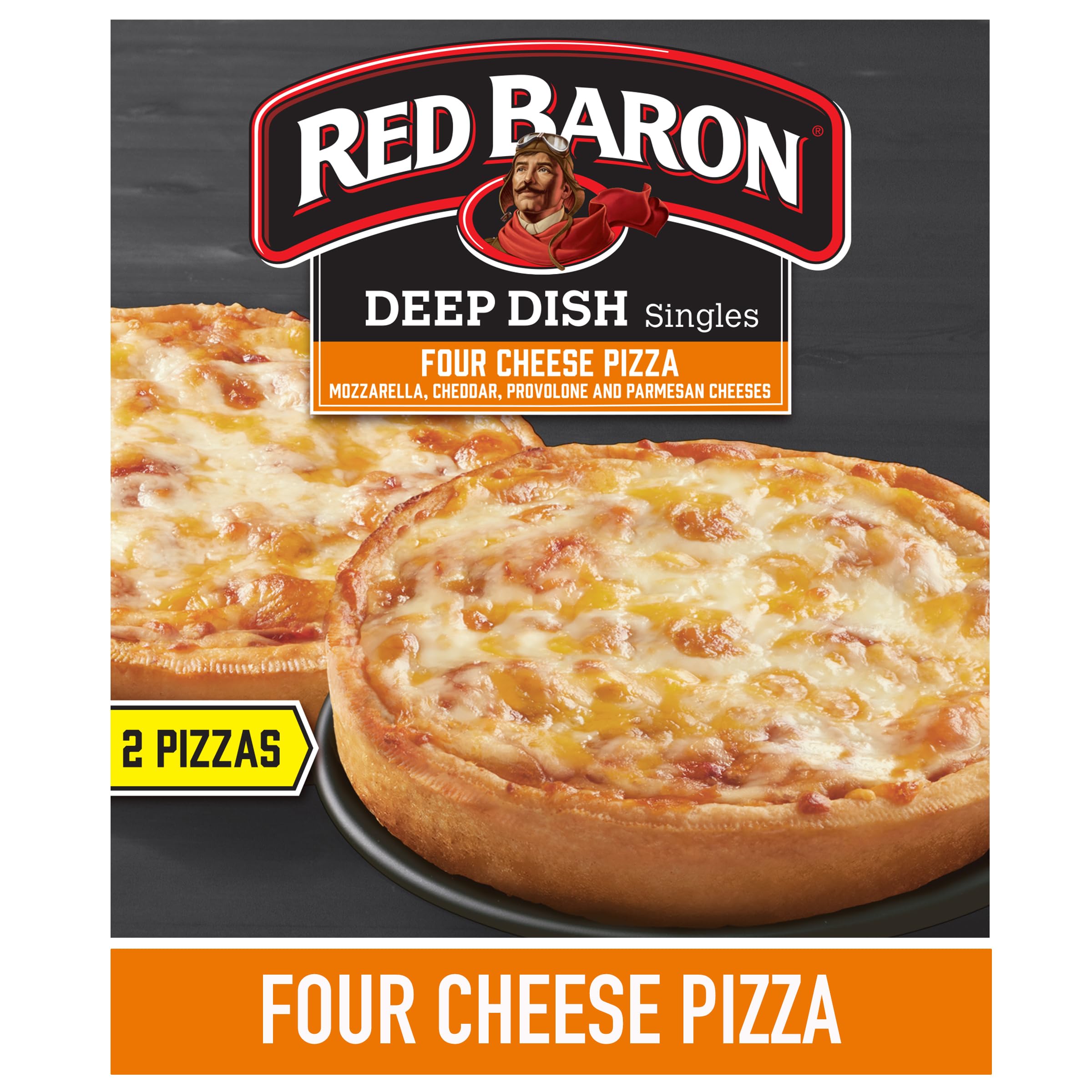 Red Baron Deep Dish Singles 4 Cheese Pizza 11 2 oz frozen 2 count Pack of 1 — view 7