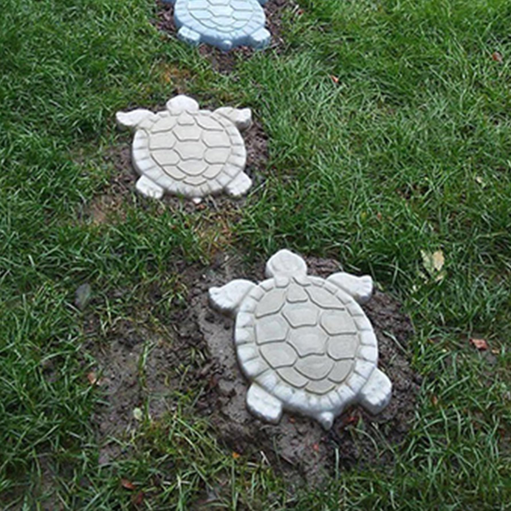 Trittsteinformen, Betonformen DIY einzigartige Schildkrötenform -Sprungbrettformen wiederverwendbarer personalisierter Gartendekorte Schildkröten -Pflasterform für das Handwerkstatue, Pfad, Betonform