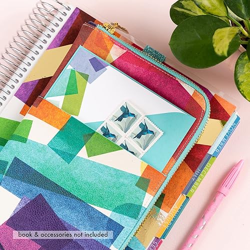 Miniatura 5 de Bolsa de cuero vegano Ultimate Planny - Harmony Colorful - Bolsillos interiores y exteriores, riñonera de almacenamiento con cremallera con banda