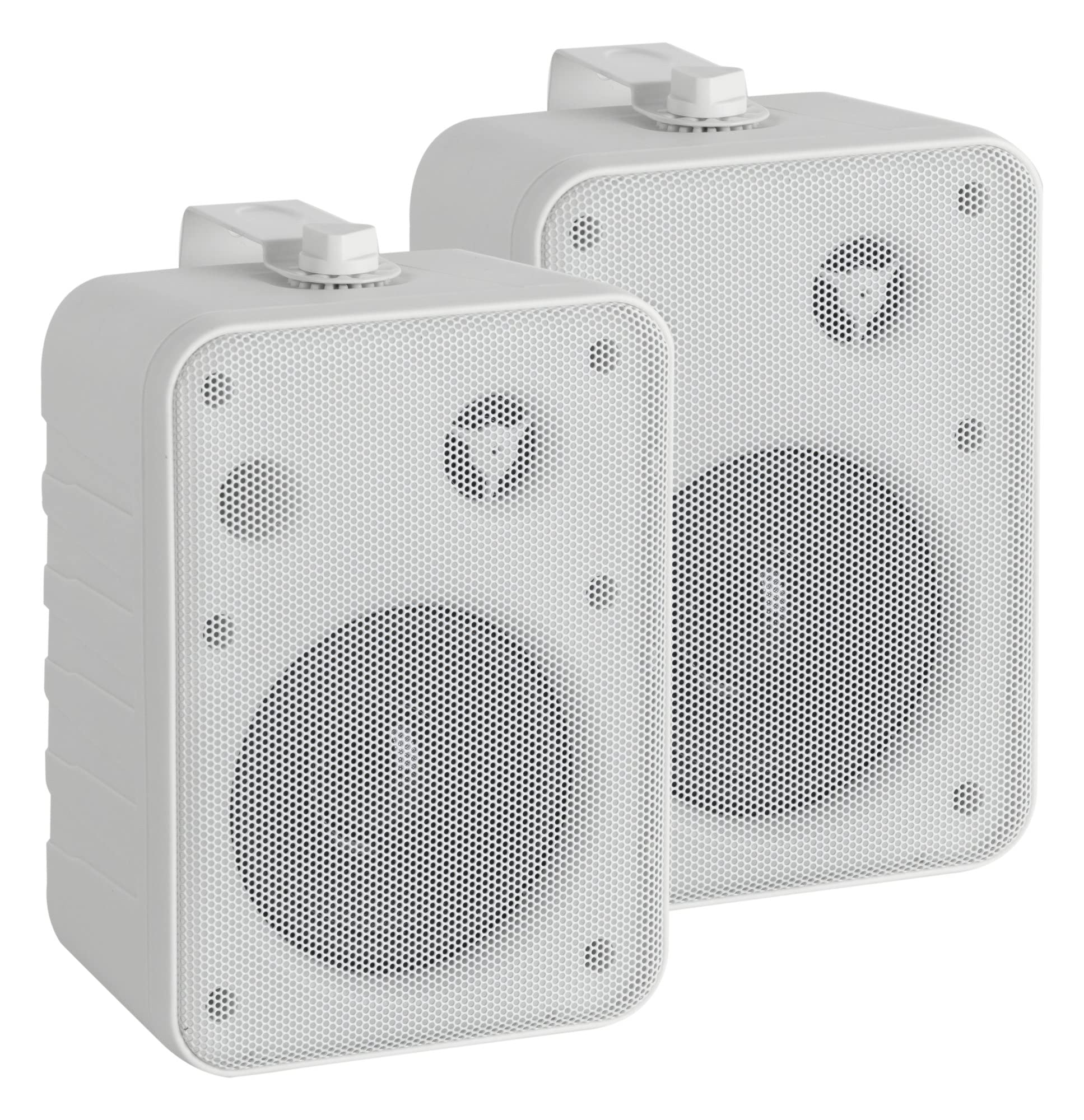 McGrey One Control WH MKIII Coppia Casse Bianche, Woofer 4", Tweeter 0 | Diffusori compatti per installazione, studio o uso HiFi, Potenza nominale: 10 Watt RMS, 5" con angolo di dispersione di 180°