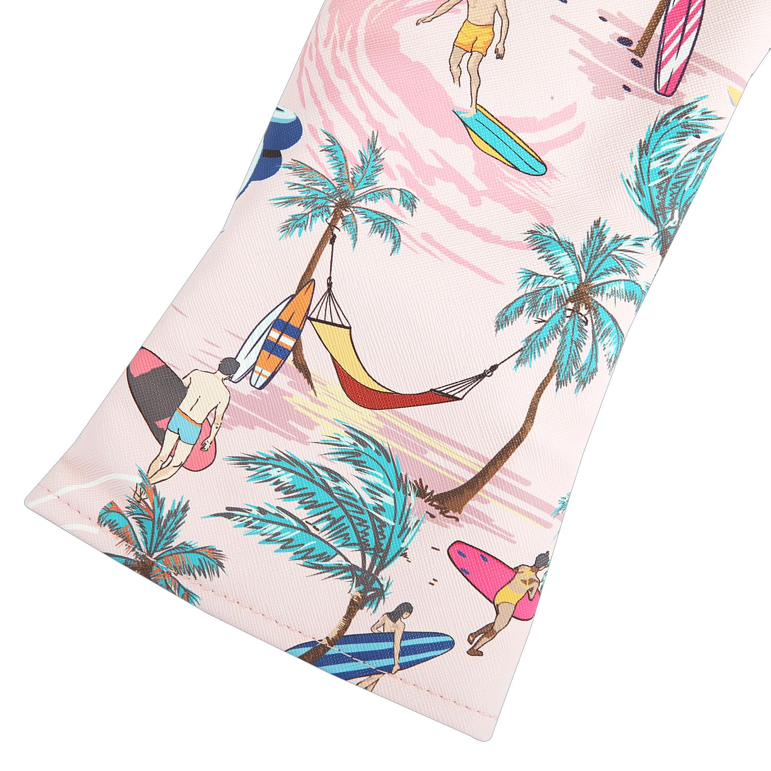 Copertura della testa di Golf Rosa Aloha Tropical Hawaiian Surf Beach per il conducente Un Set