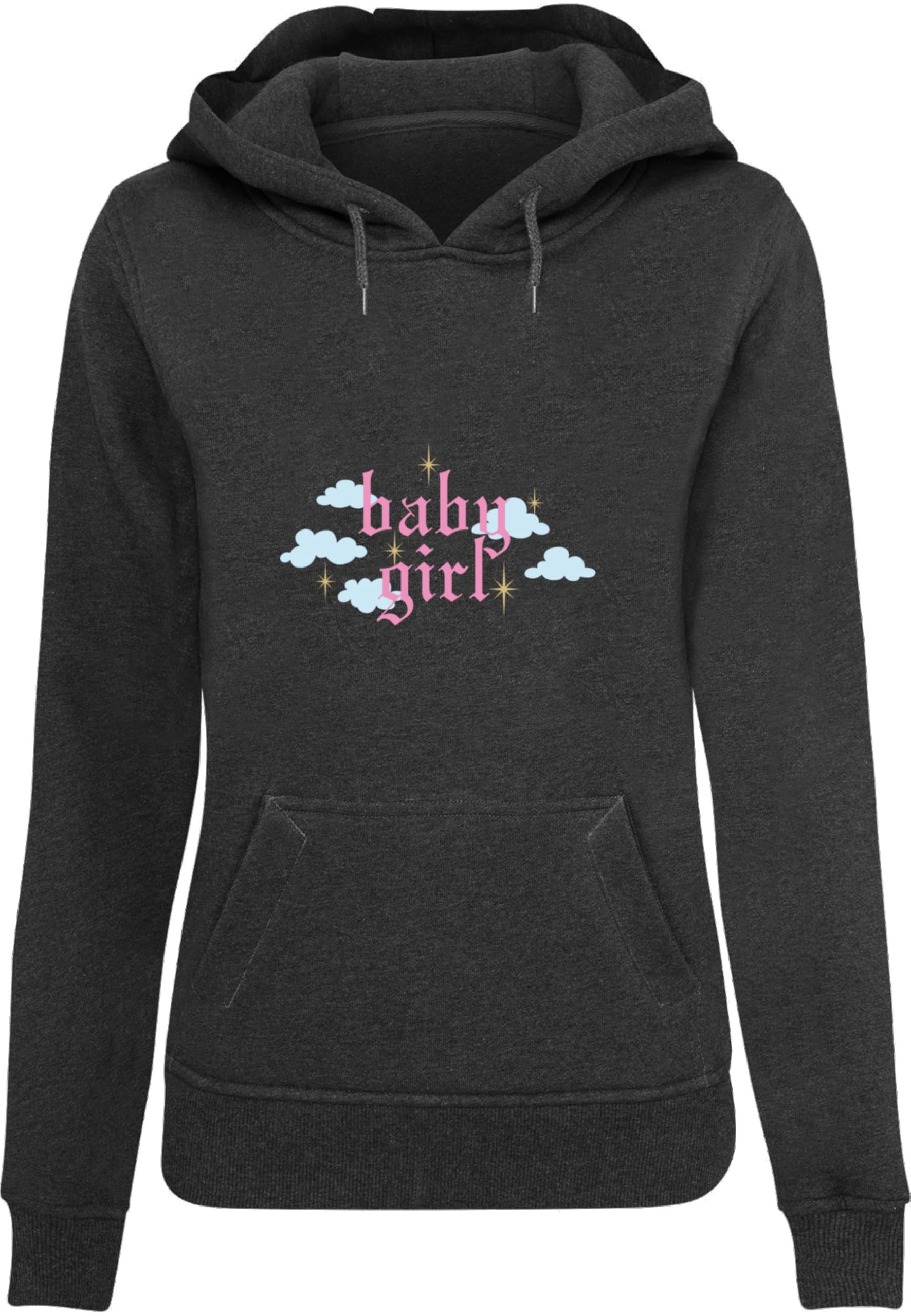 Miss Tee Sudadera con Capucha para Mujer, Charcoal, XS