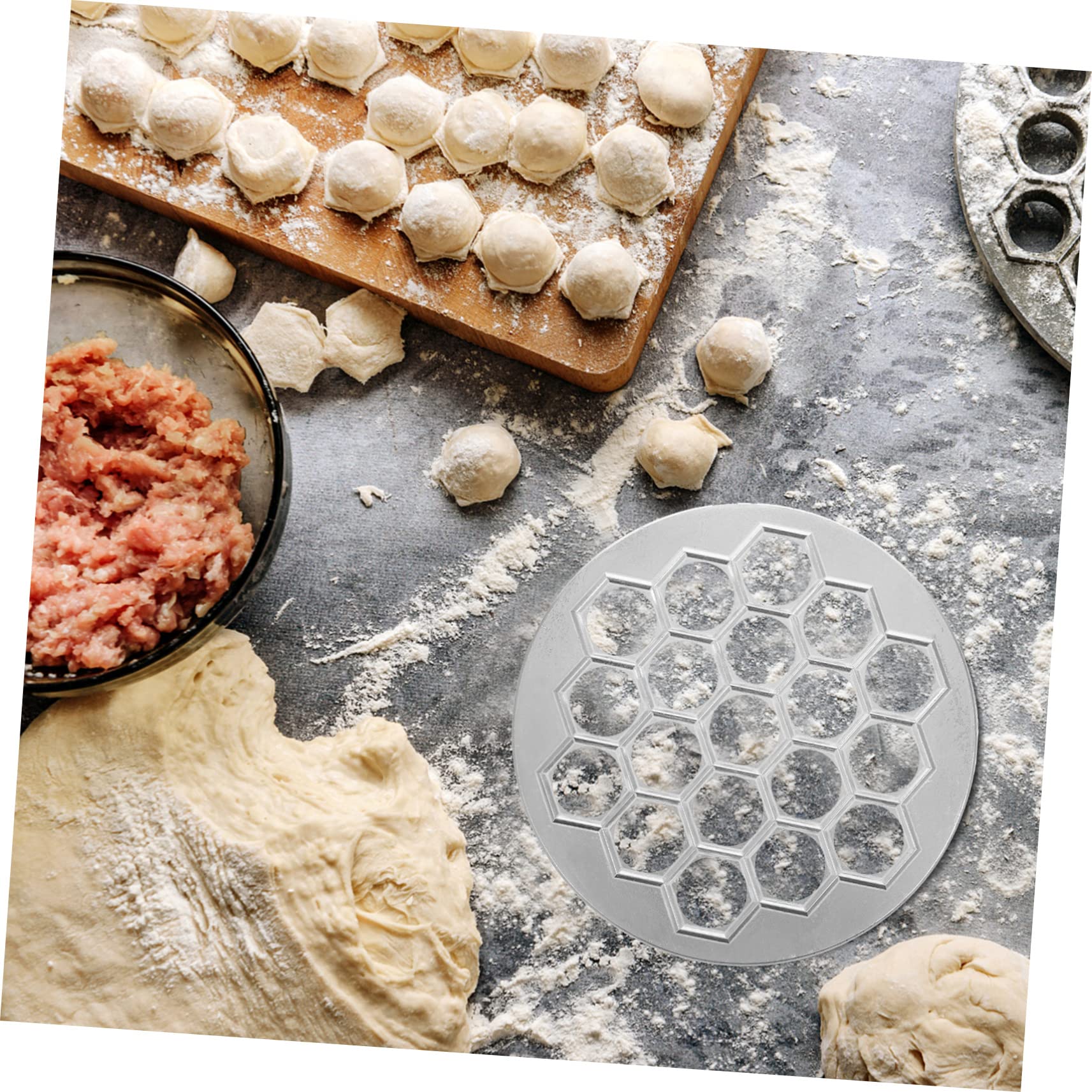BESTYASH Stampo per Ravioli Macchina per Pelmeni da Cucina Stampi per Ravioli da Ristorante Utensili per Preparazione di Alimenti Pasta Artigianale e Ripieni Preferiti