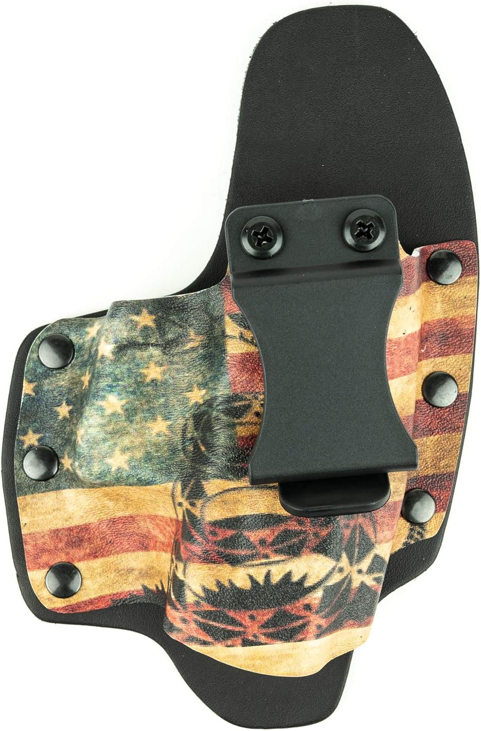 Don't Tread On Me Snake Flag IWB Hybrid Concealed Carry Holsters for More Than 150 Different Handguns. Left & Right Versions Available.