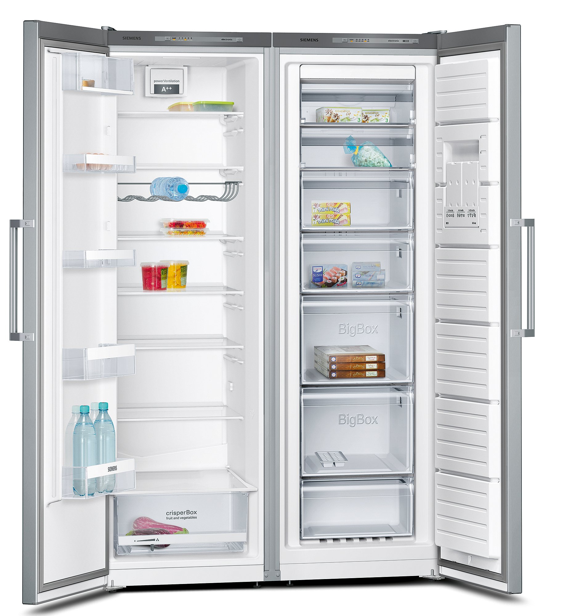 Siemens – GS36NVI30 iQ300 – Congélateur – En inox anti-traces – Avec bac Big Box – A++ – Eco+