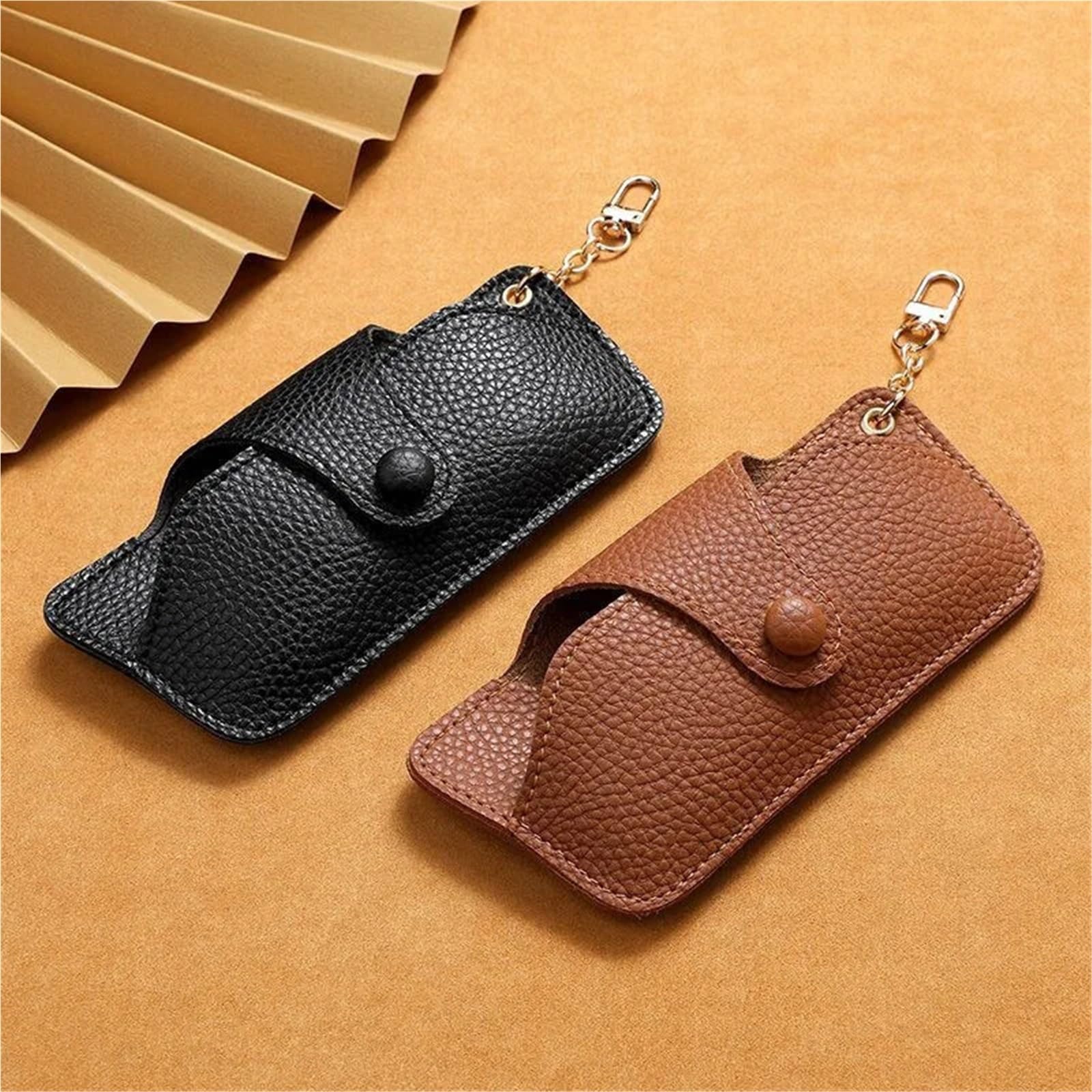 Sonnenbrillen etui Tragbare Handgefertigte Retro-Brillentasche Aus PU-Leder Mit Trageband Und Einfacher Aufbewahrungsbox für Stilvoll Tragbar