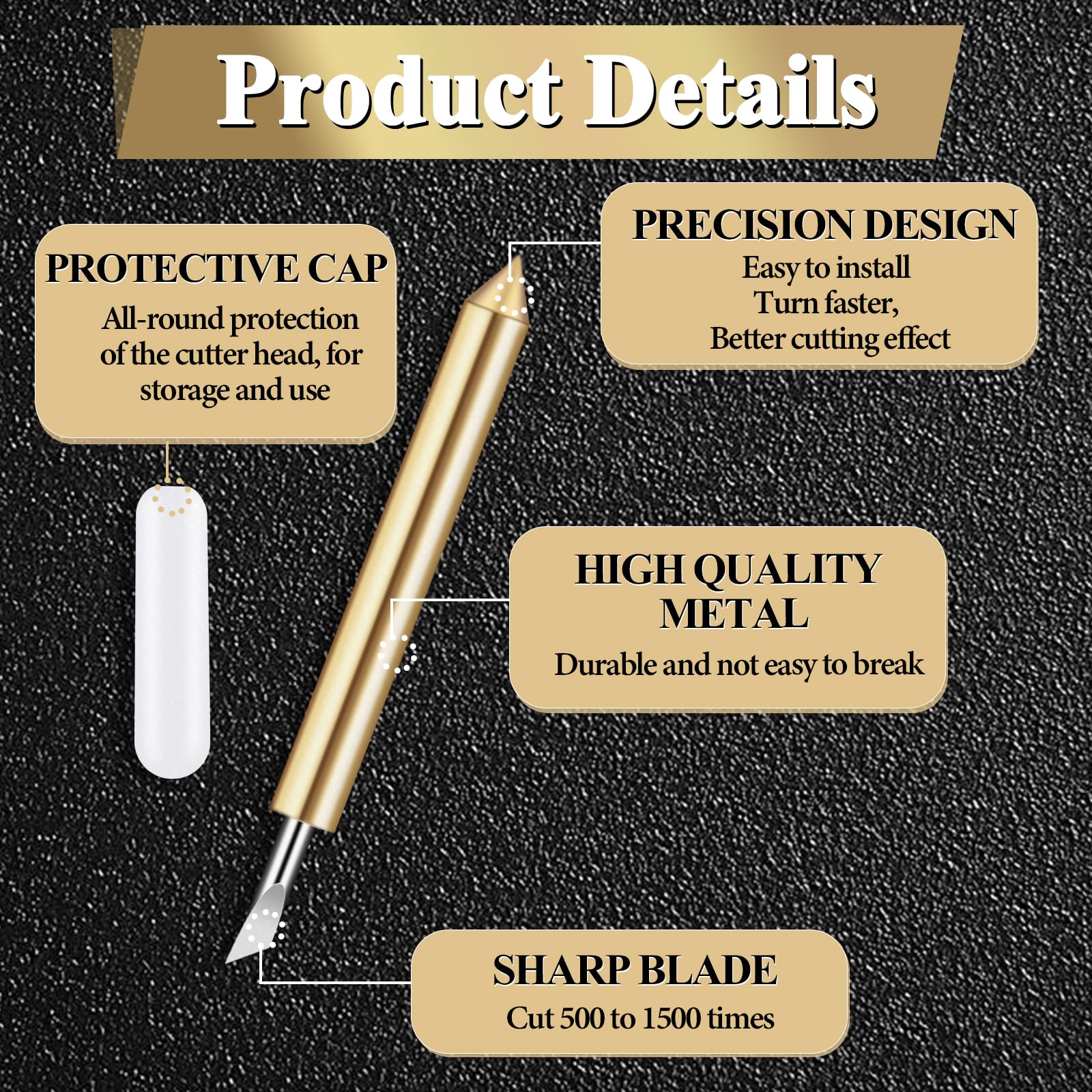 Niantime 20 Lame Punta Fine Per Plotter - Compatibili Cricut Maker E Explore