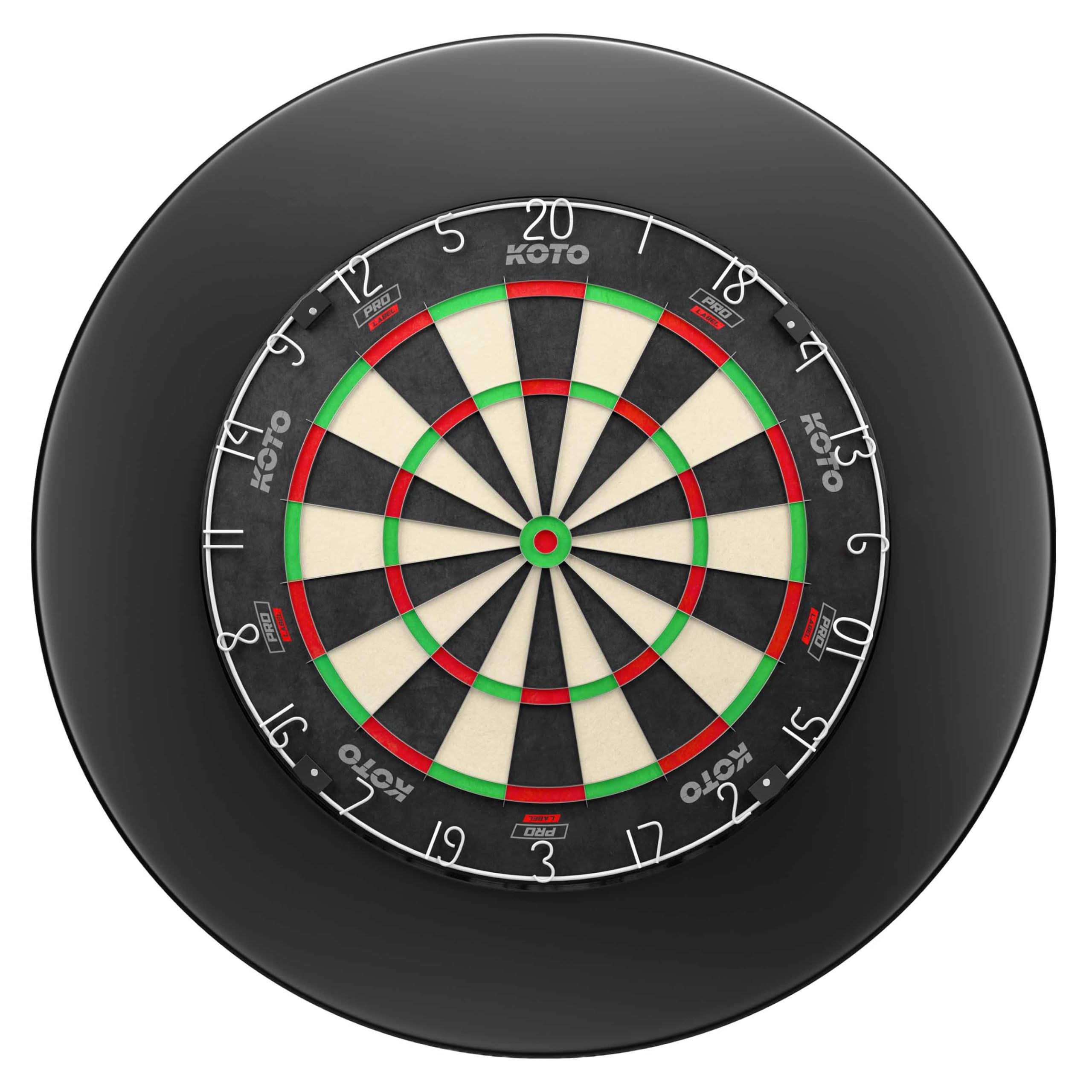 KOTO - King Pro + Surround Noir, Surround de fléchettes pour Toutes Les cibles, Cible Flechette