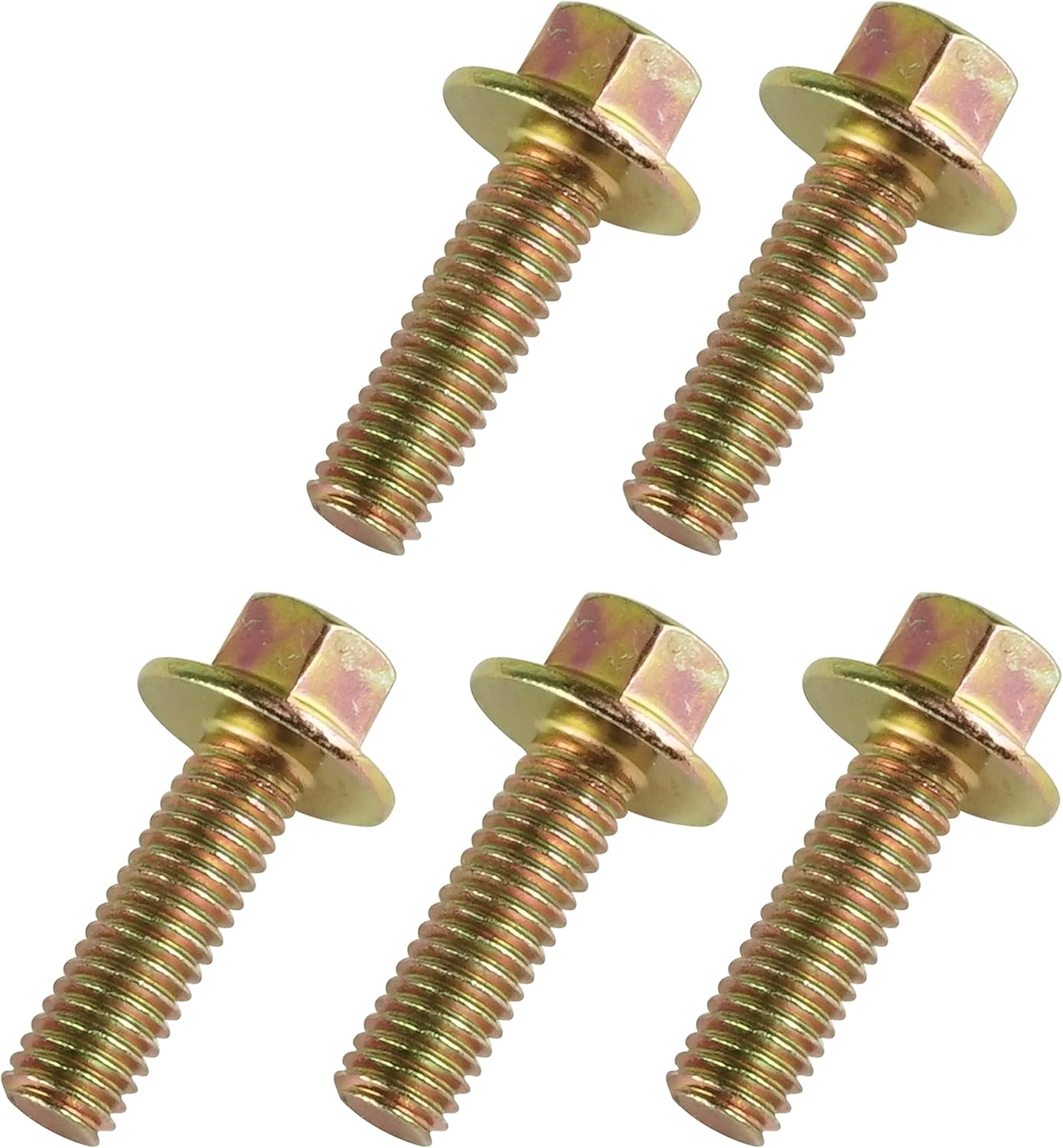 Caltric 5x Flanged Head Clutch Bolt M6x20 Compatible with Polaris General XP 1000 2021/7518576