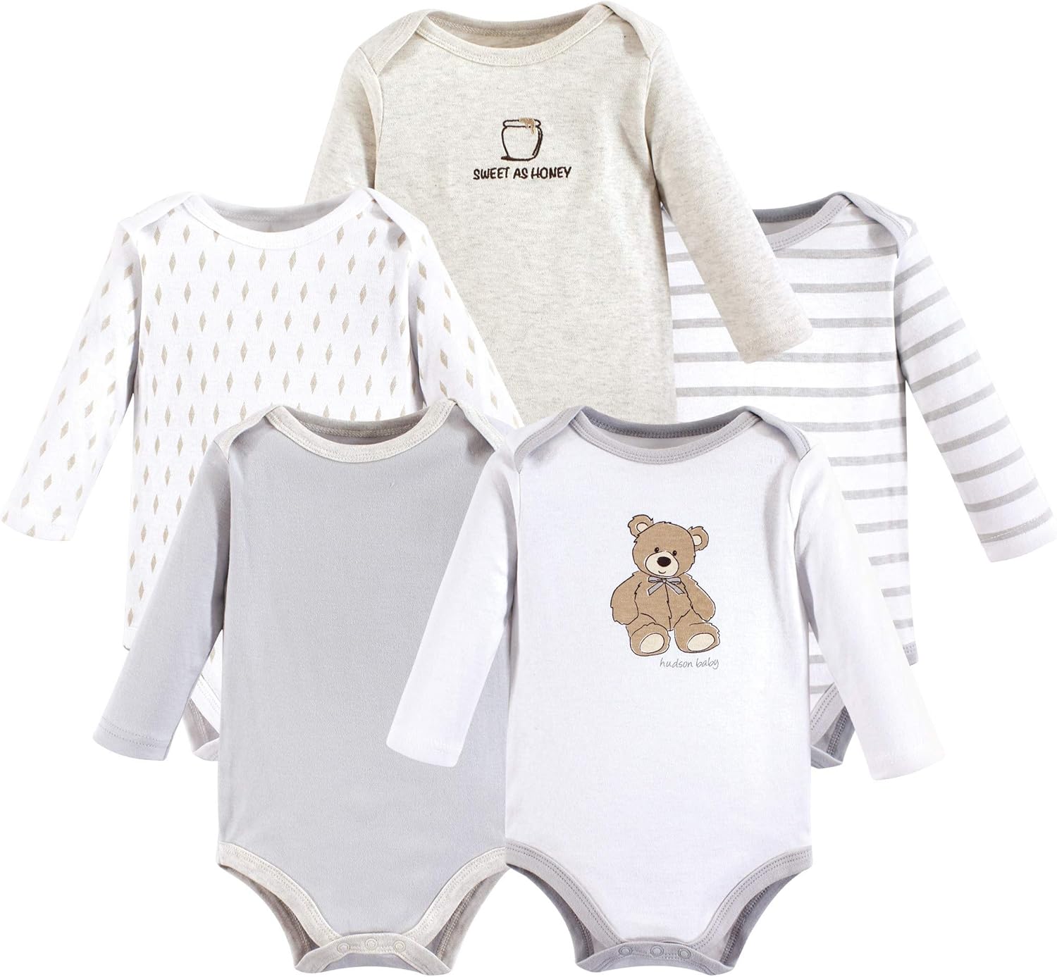 Hudson Baby Unisex Baby Cotton Bodysuits