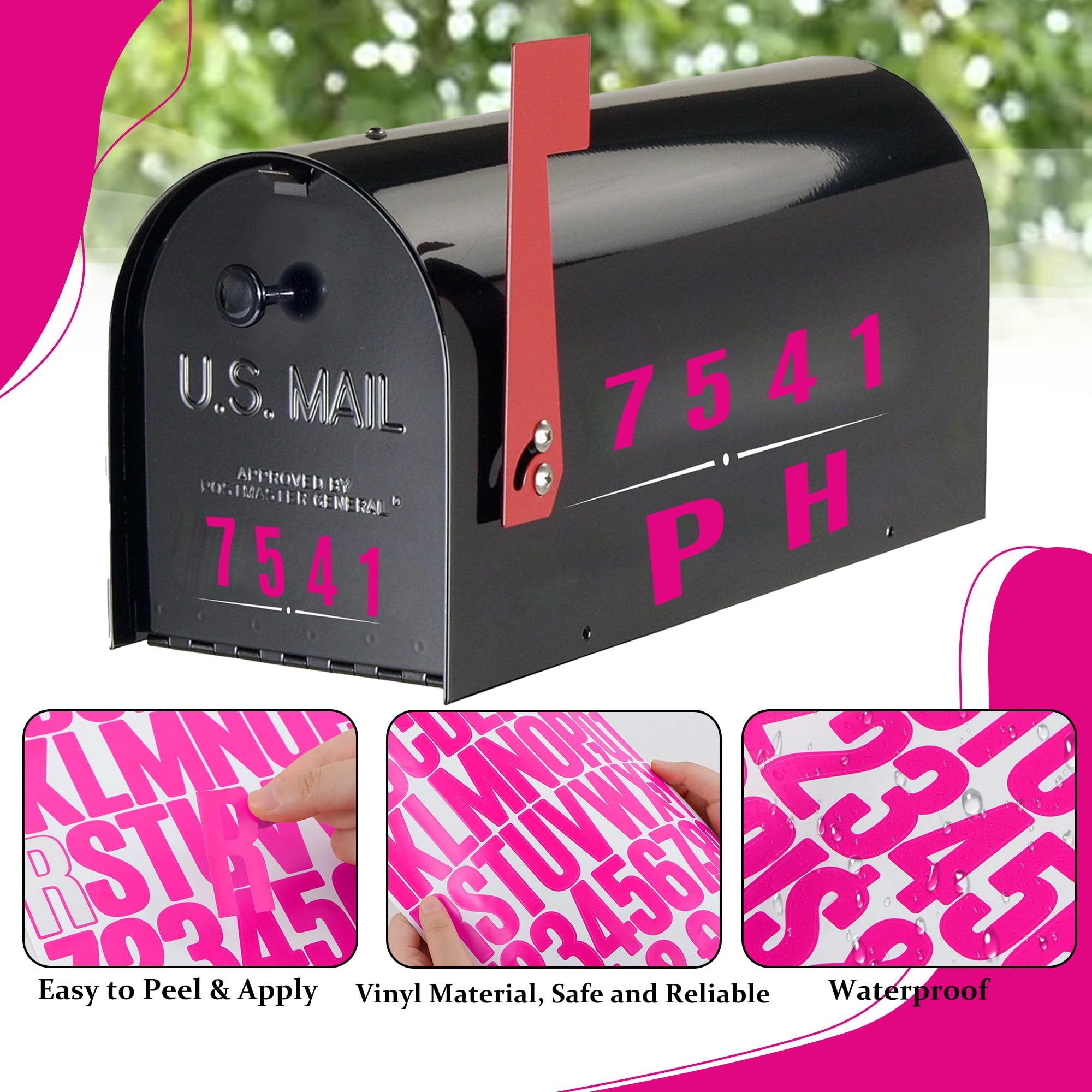 Poster Letters 42 Sheets 4 Inch Alphabet Stickers - Large Self-Adhesive ...