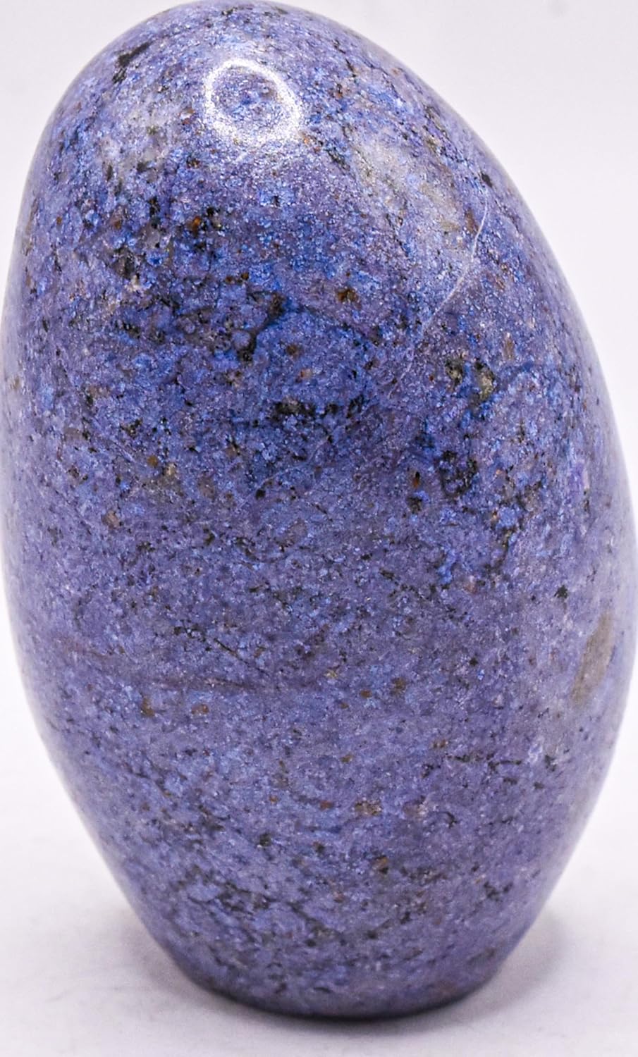 2.8" 195g Rich Blue Dumortierite w/Quartz Freeform Specimen Polished Natural Orbicular Orbs Gemstone Crystal Mineral Collectible Specimen - Peru