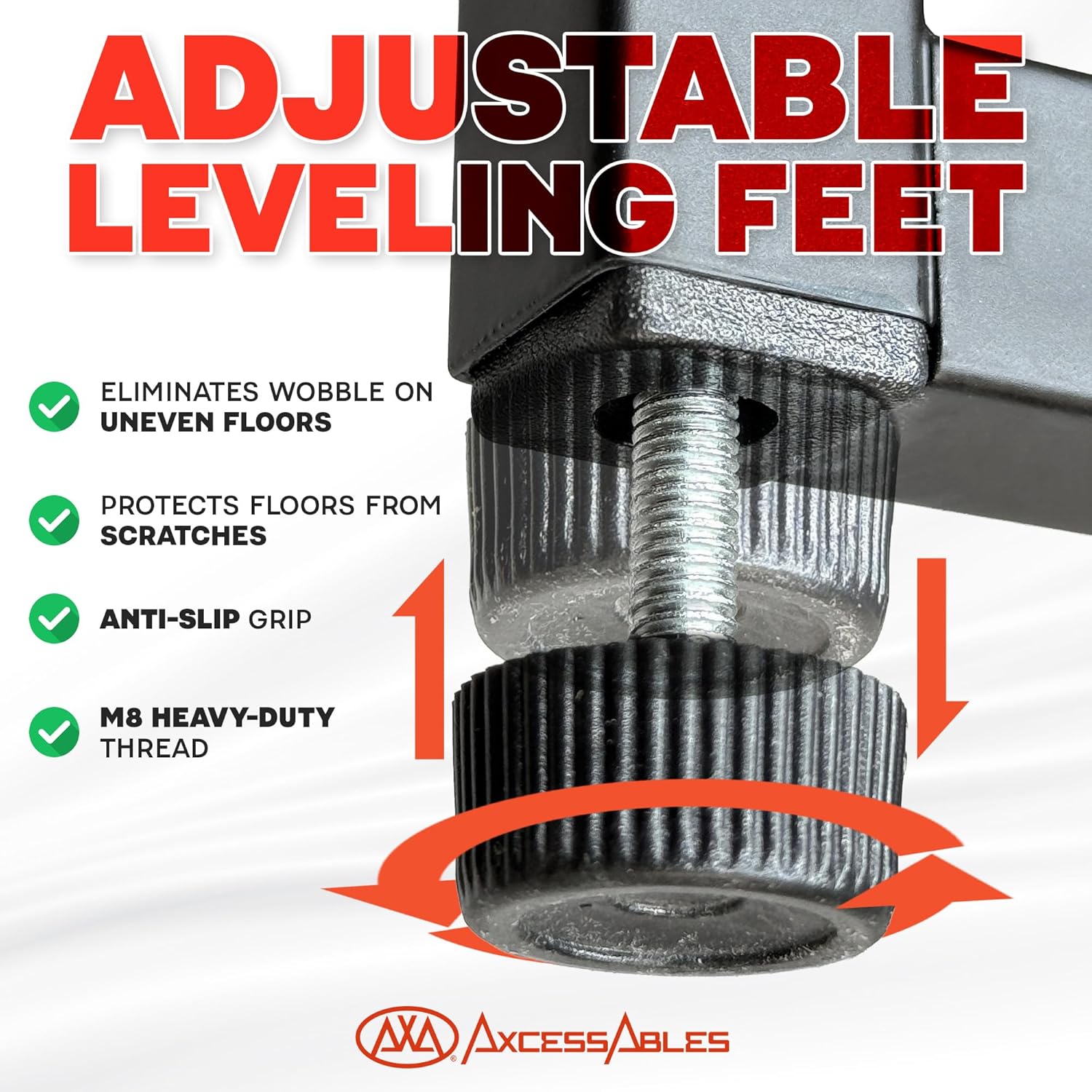 AxcessAbles Portable DJ Facade Booth with Carry Case – 40" x 20" Tabletop, Steel Frame, and Black & White Scrims | White DJ Table | Event Booth (ES-01XBW)