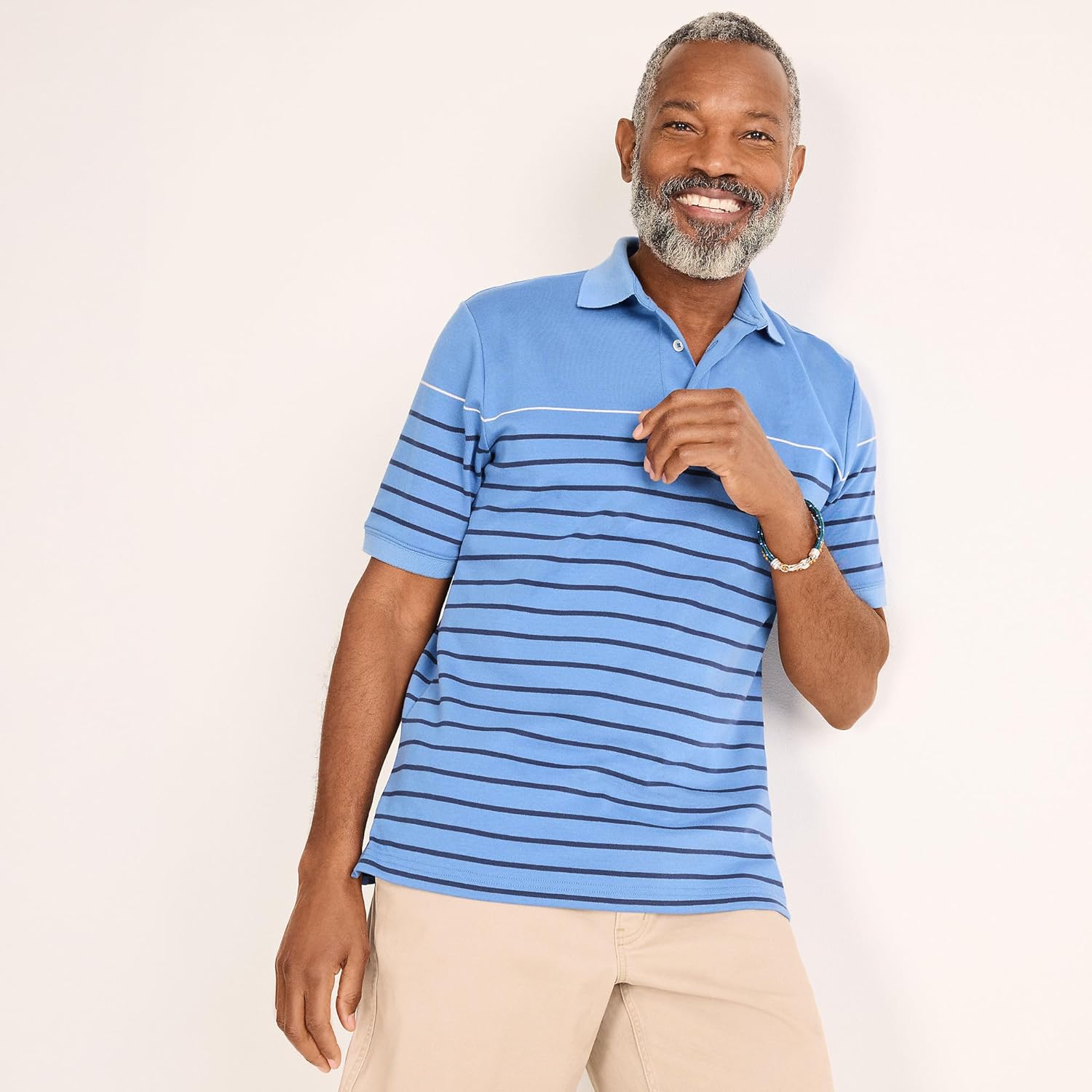 Lands' End Men's Short Sleeve American-Grown Supima Cotton Polo Shirt - Image 4