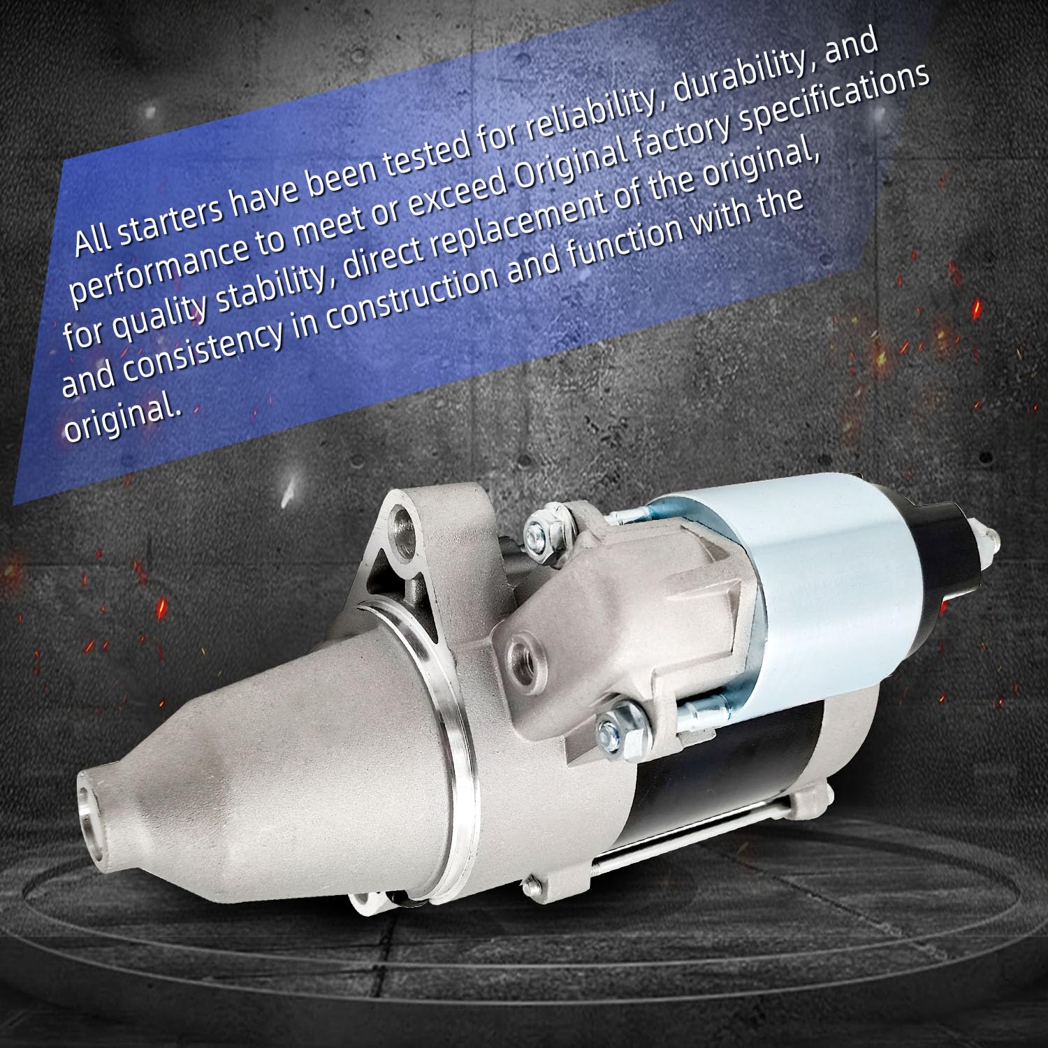 19612 845761 Electric Starter Motor Compatible with Briggs 35HP Engine Fit for Stratton 32HP Engines 2007-2009 New 84006533 843933 845760 845640 807383 809054 428000-0230 SND0529 410-52156