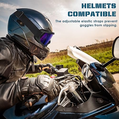 Miniatura 5 de OXG - Gafas para motocicleta, cuatrimoto y bicicleta de motocross, gafas de motocicleta para hombres, gafas de motocross, gafas de esquí, protección