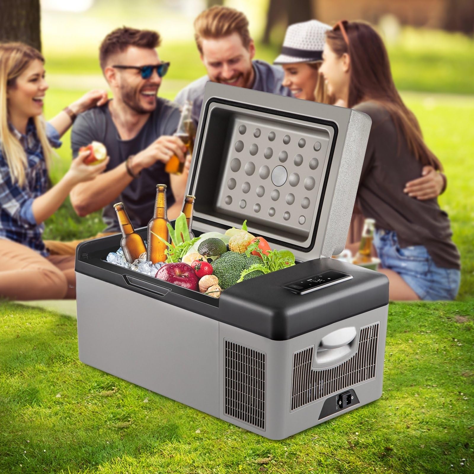 20L Frigoriferi per Auto Mini Frigo Portatile Elettrico Auto Frigorifero Congelatore 12/24V DC per -20℃~20℃ Mini Kühlschrank für Auto, Lkw, Boot, Wohnmobil