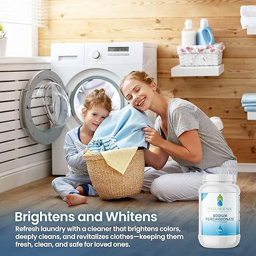 Miniatura 5 de Percarbonato de sodio, blanqueador de oxígeno (36 libras) blanqueador de oxígeno multiusos para lavandería, lavavajillas, desodorización,